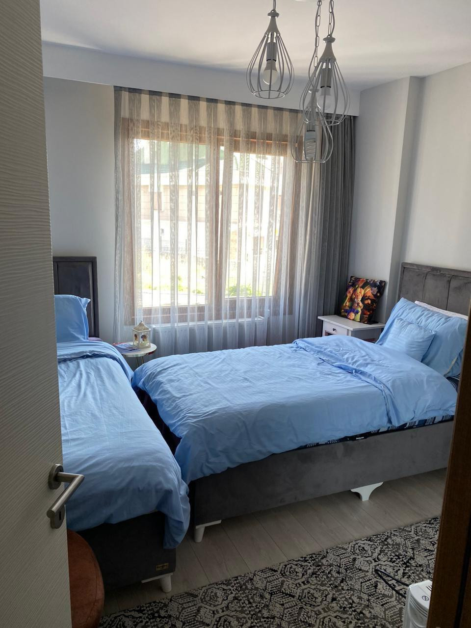 3 bedrooms and a living room