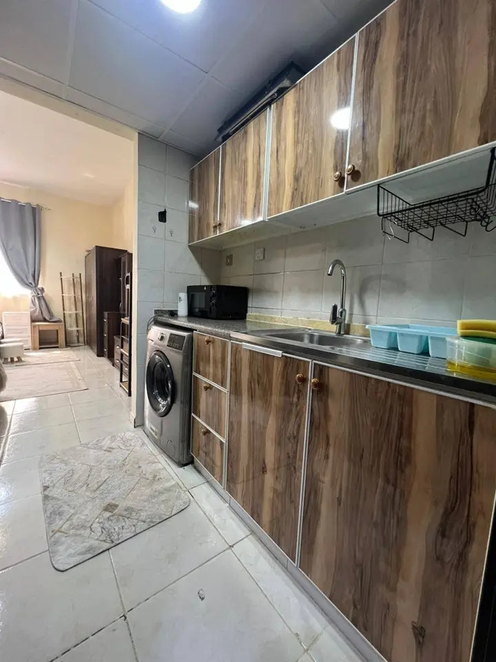 First studio apartment for rent in Ajman, next to the court.
