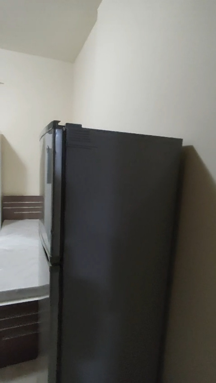 First tenant, five-bedroom apartment with a spacious living room, suitable for young men.