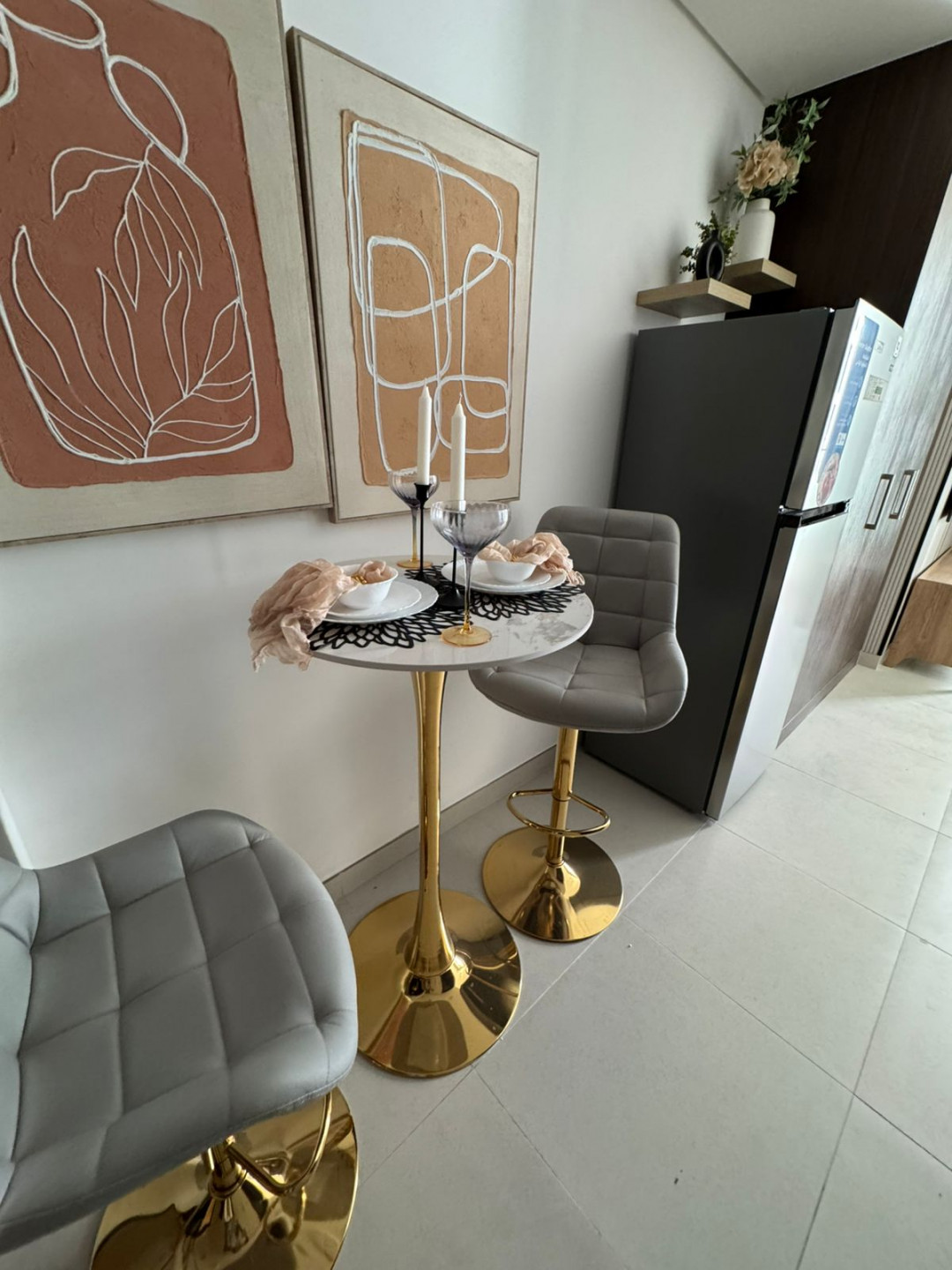 The finest and most beautiful furnished studio apartment for annual rent in the most prestigious area of Sharjah.