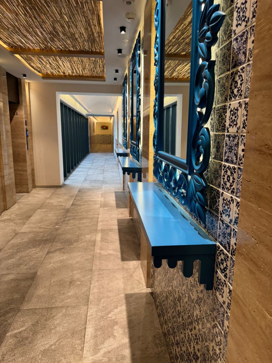 Three luxurious master bedrooms and a living room for annual rent in Al Murqab area, with 5 bathrooms.