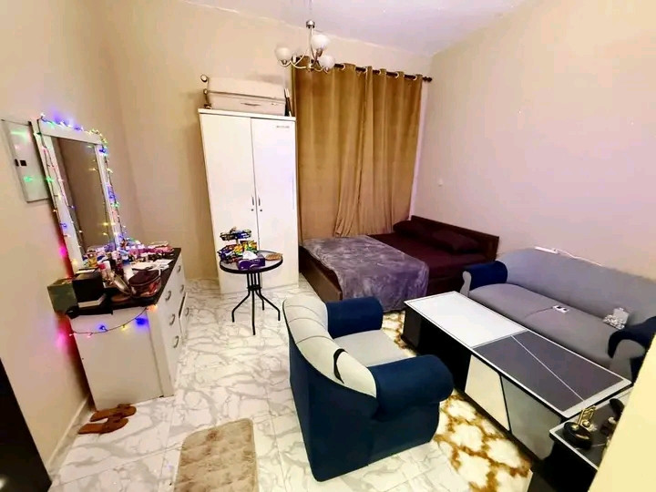 I have immediate accommodation in Ajman, a studio apartment with a separate kitchen.