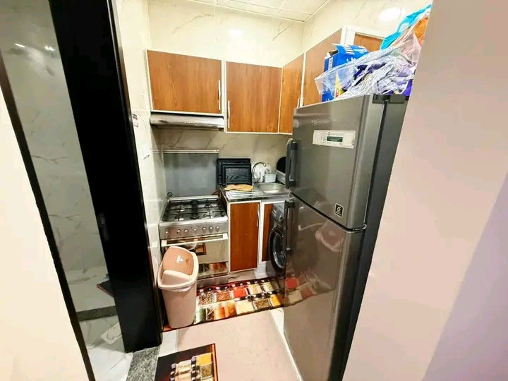 I have immediate accommodation in Ajman, a studio apartment with a separate kitchen.