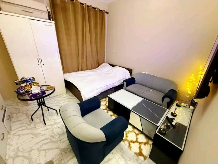 I have immediate accommodation in Ajman, a studio apartment with a separate kitchen.