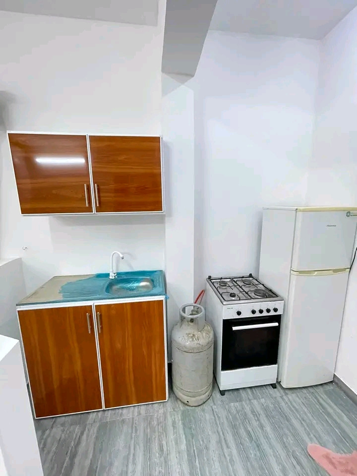 Studio in Al Khuwair, one room, bathroom, and kitchen opposite