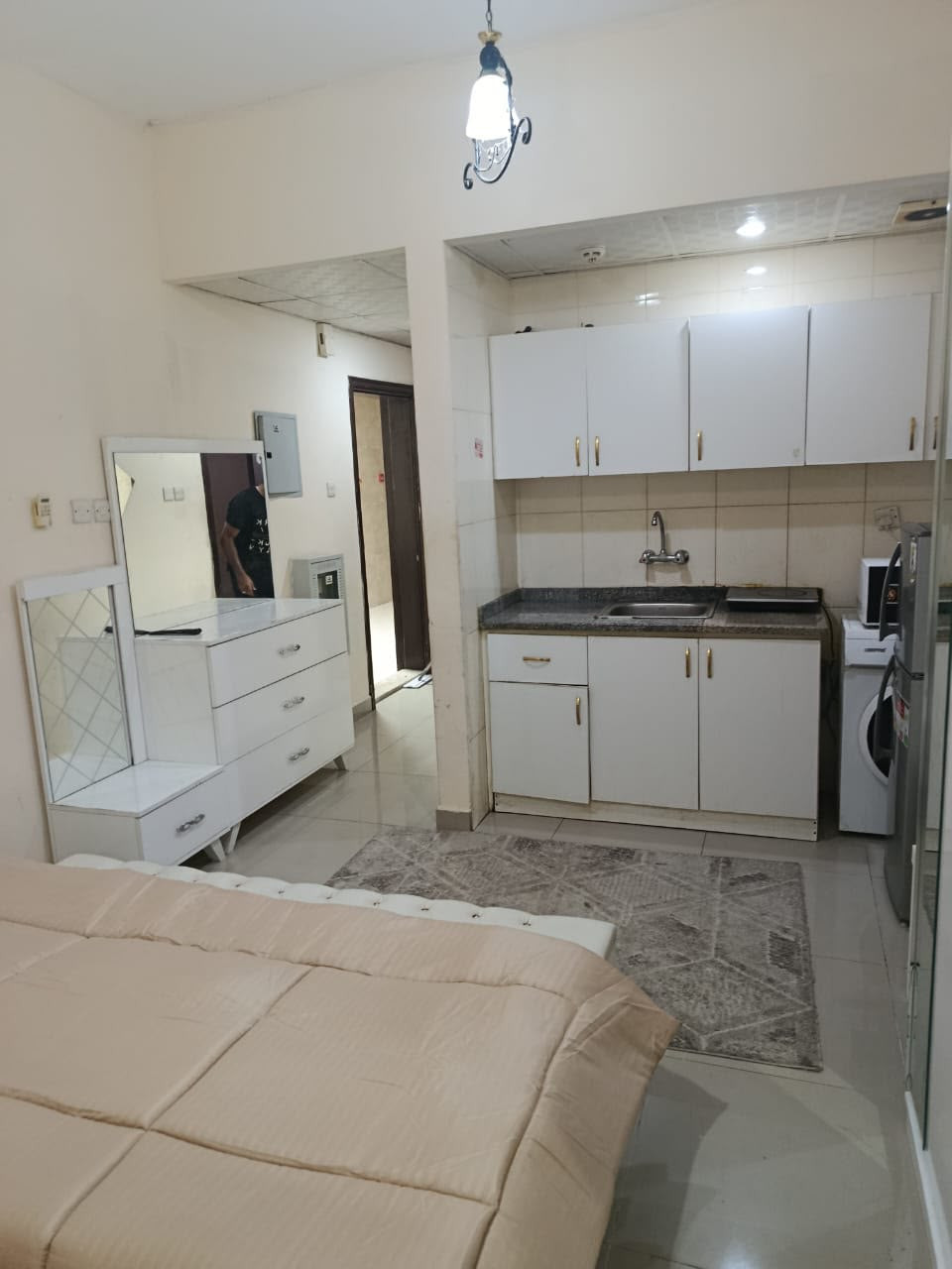 Furnished studio apartment in Al Nuaimiya 3, clean and well-furnished