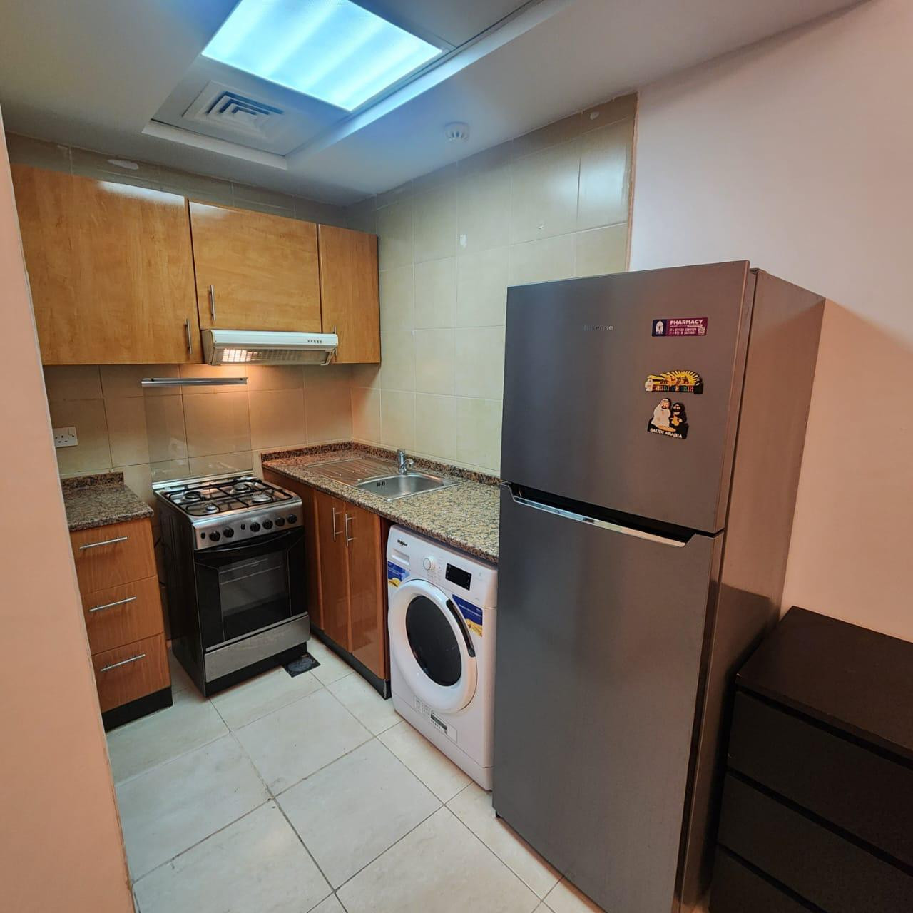 Furnished studio with gym and pool in cooperation