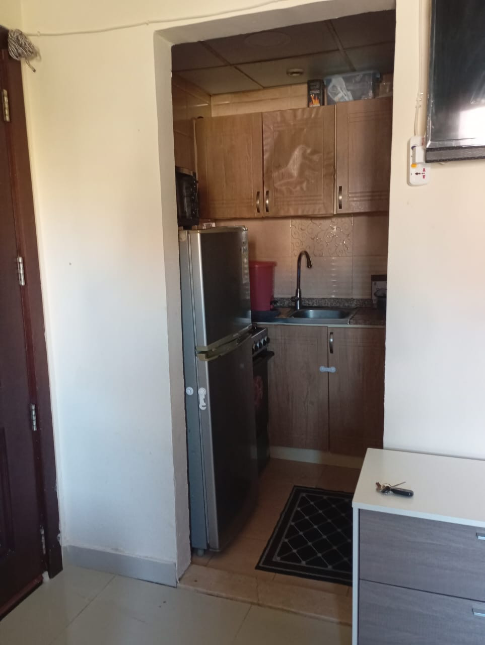 Furnished studio apartment in Al Nakheel area, near Ajman Corniche