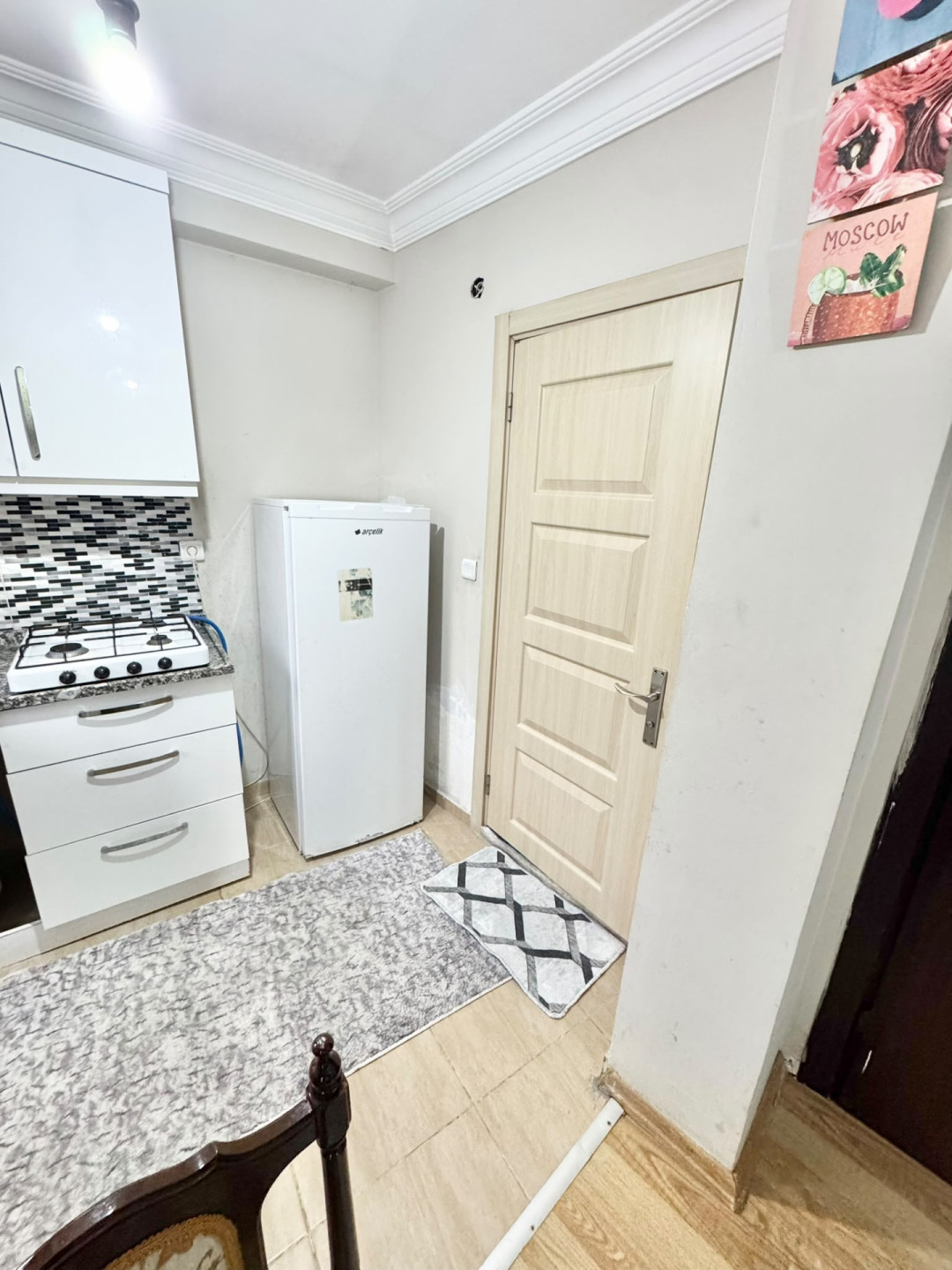 Furnished studio apartment, second floor