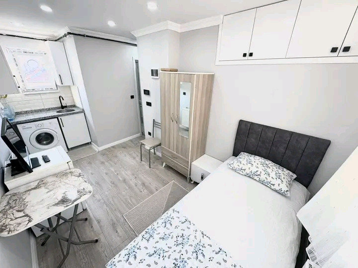 Furnished studio apartment, new building, 3rd floor