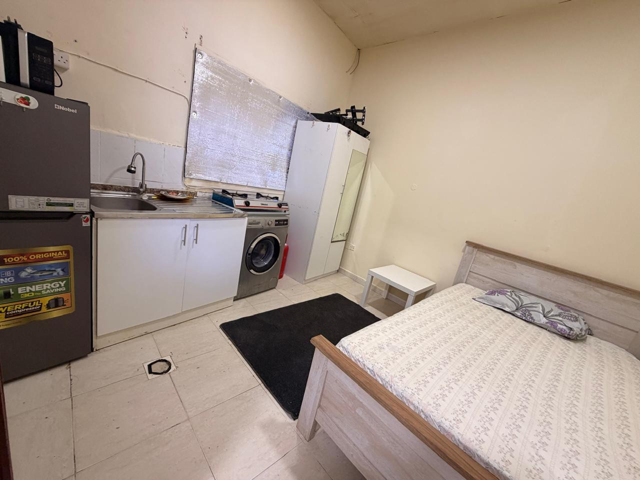 Furnished studio apartment on the ground floor in Al Bustan