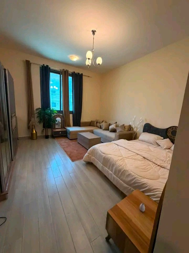 Furnished studio with luxury hotel-style furnishings