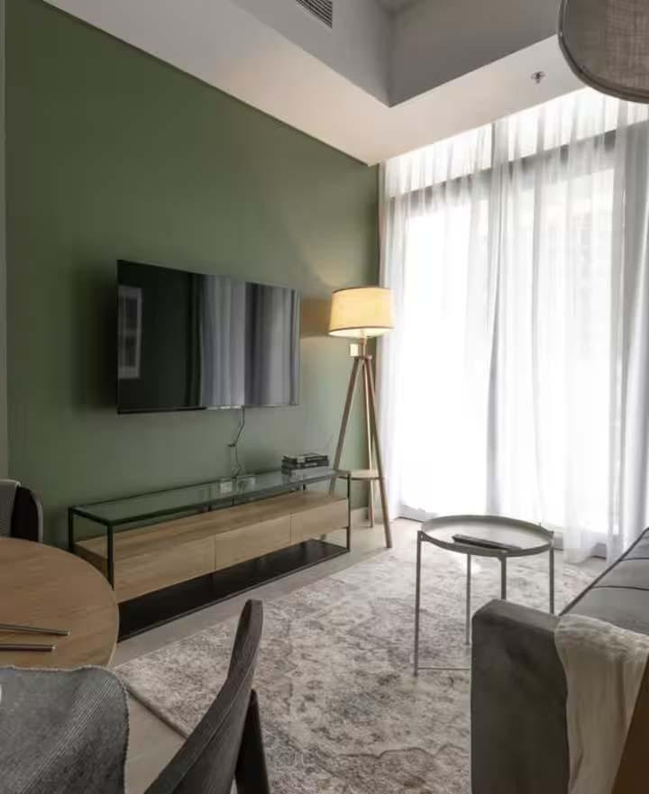 Bright living and dining area