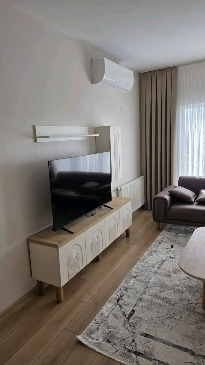 Brand new furniture, first occupancy, furnished two-bedroom apartment with living room.