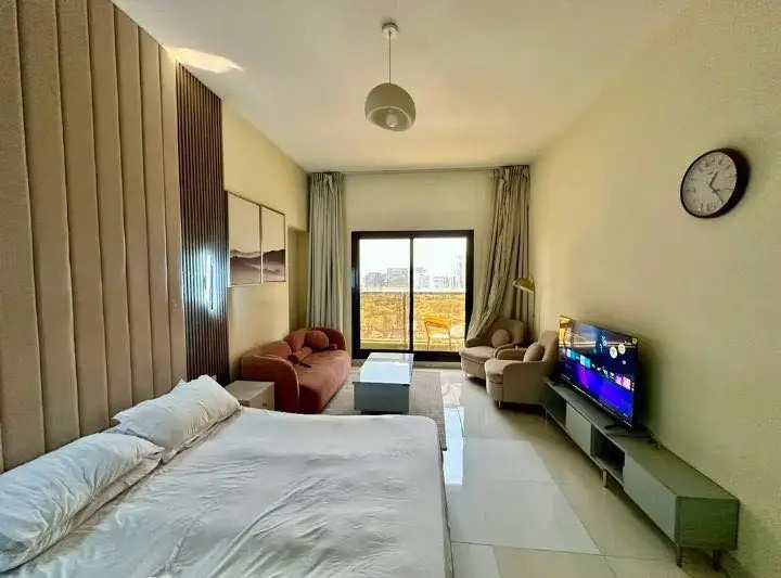 Fully furnished studio apartment available for rent in sport city