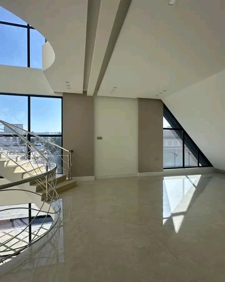 A villa with a unique and distinctive design.