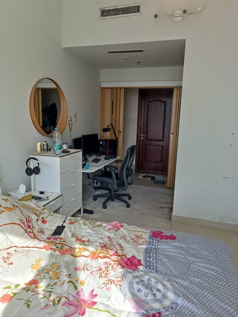 Spacious master bedroom with sea view, for a young man only