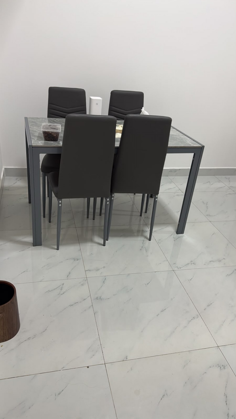 Furnished room with hotel-style furniture