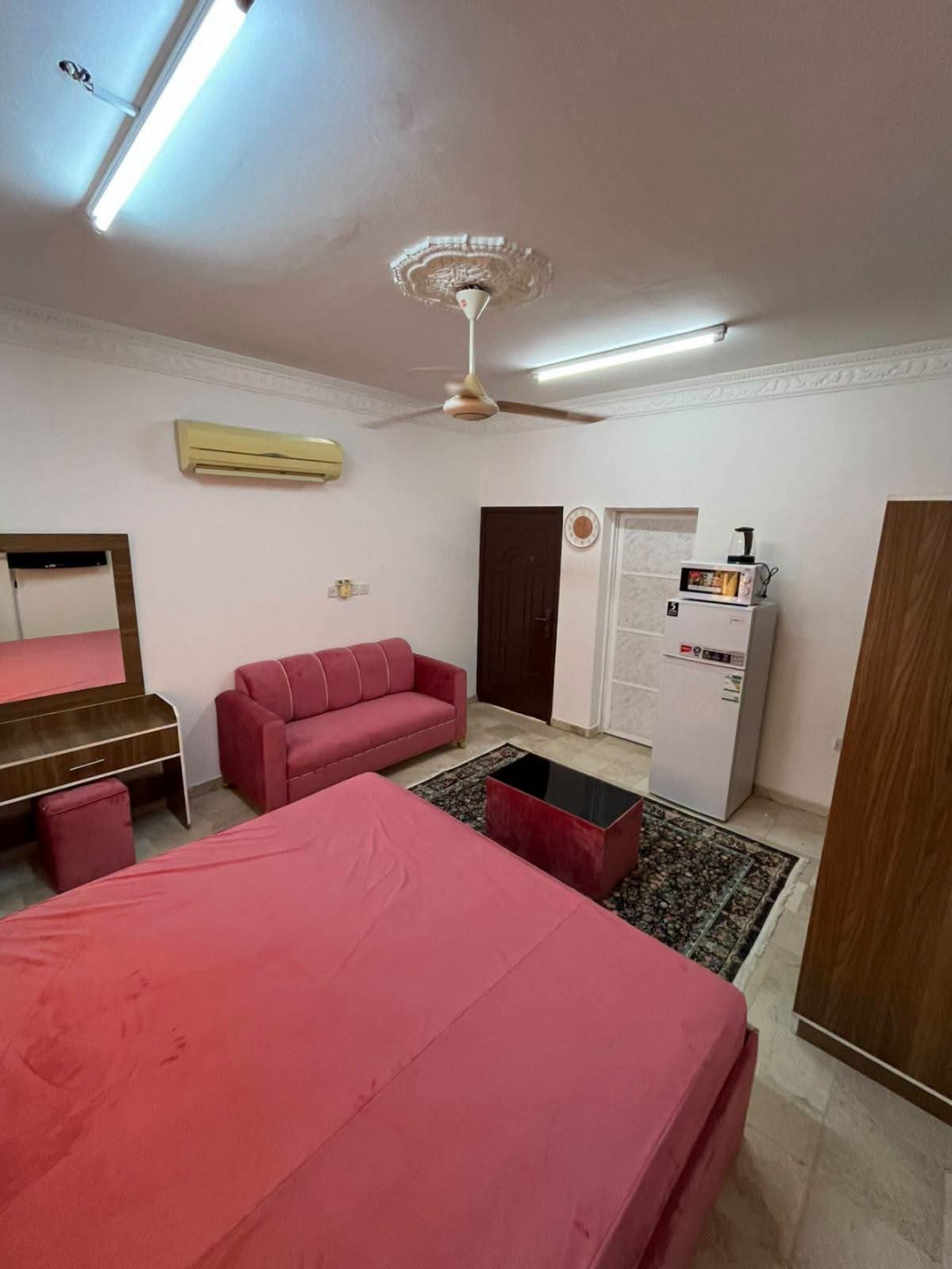 Newly furnished room and bathroom