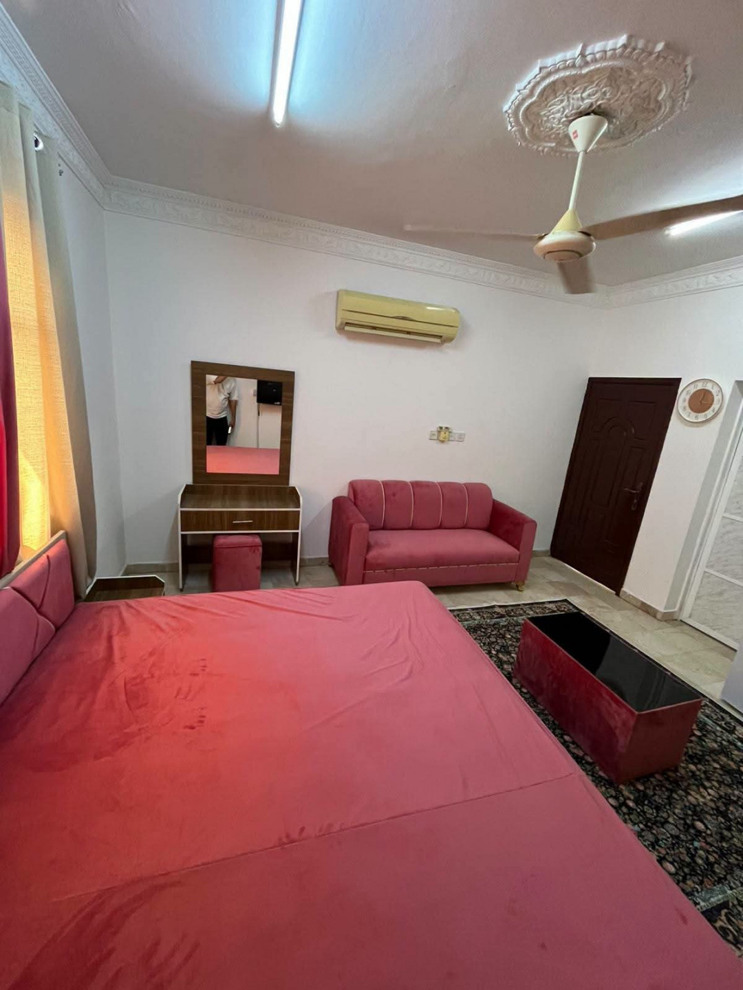 Newly furnished room and bathroom