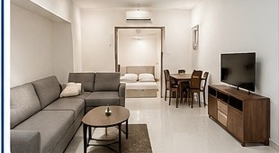 One bedroom and living room, first occupancy in Al Jurf 3