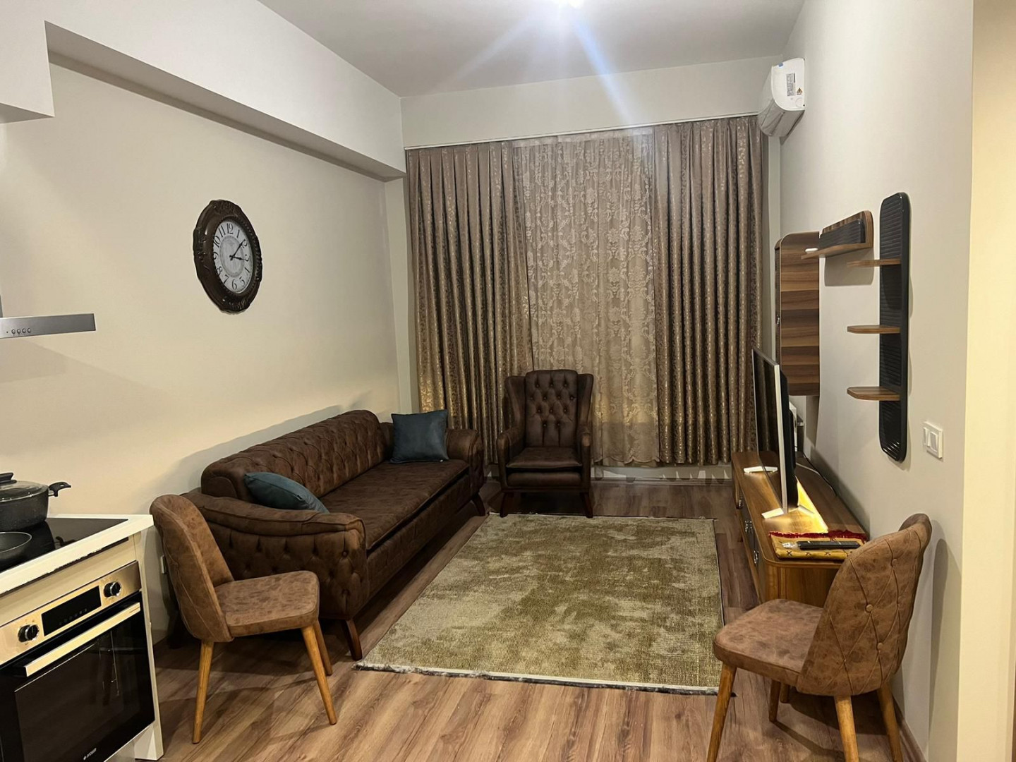 One bedroom and living room, first occupancy, Radius Complex