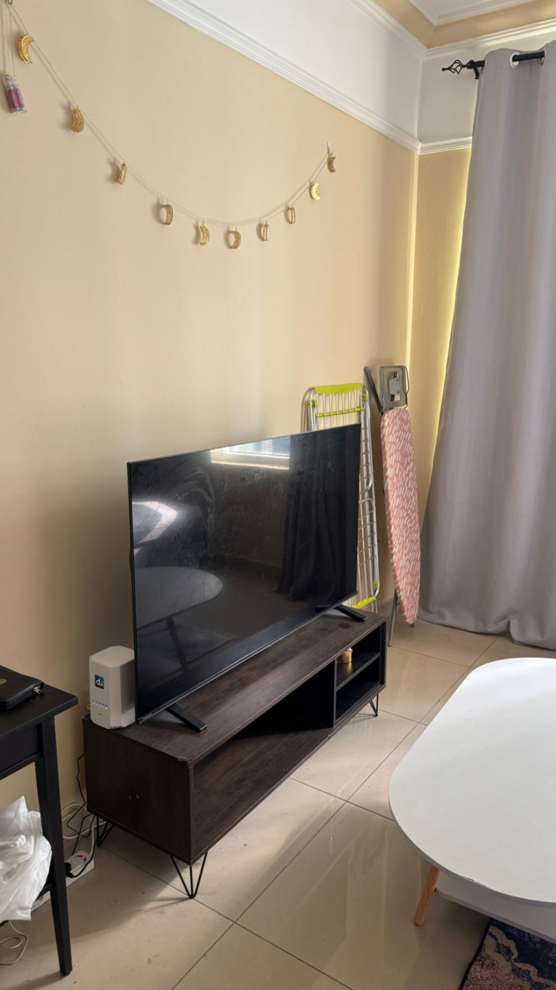One bedroom and living room with a distinctive sea view