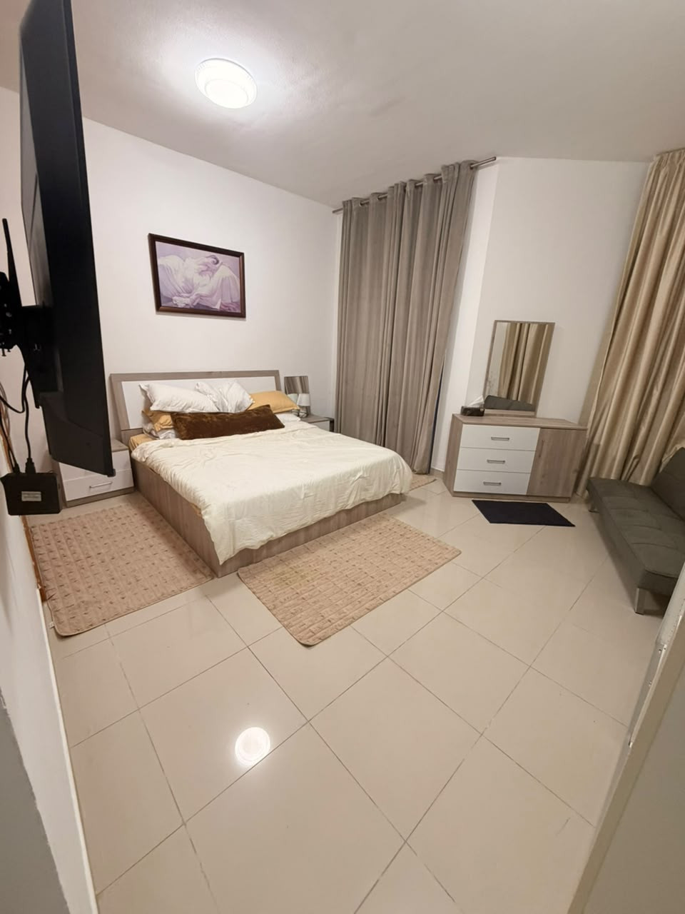 Furnished one bedroom and living room in Al Khor Towers