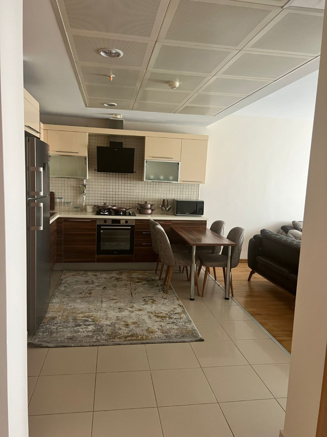 Furnished room and living room