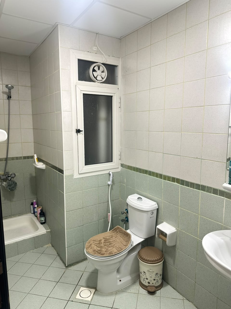 One bedroom and living room furnished with very clean furniture