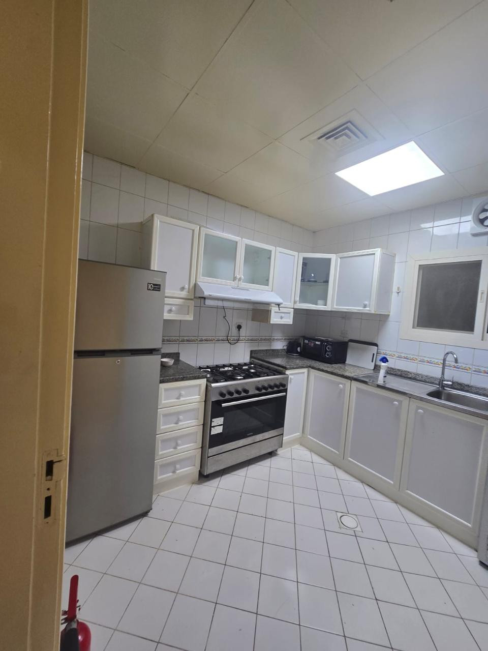 Furnished one bedroom and living room, clean furnishings, spacious