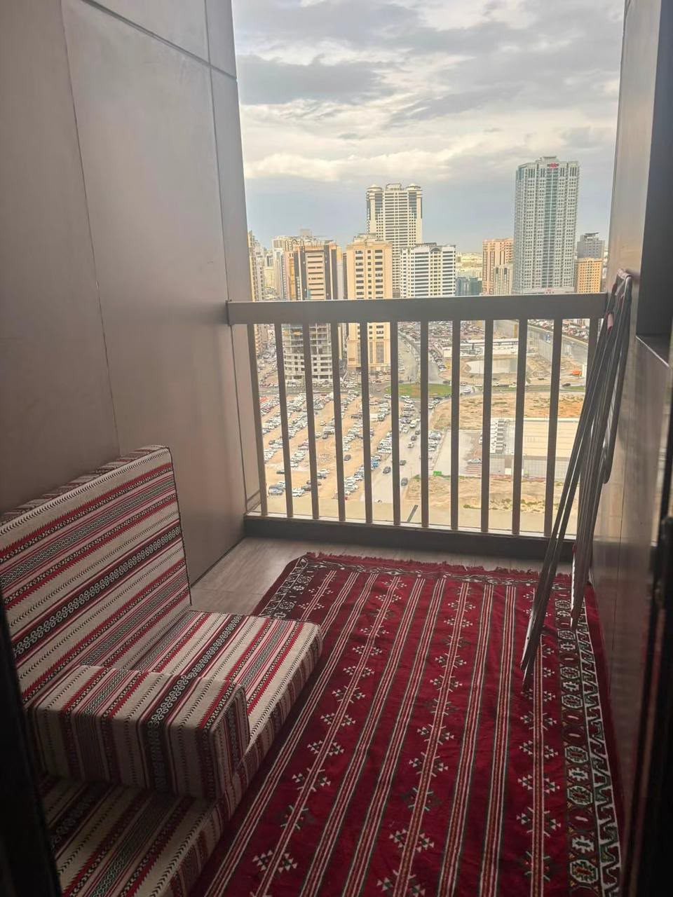 One bedroom and living room, fully furnished with super-quality furniture.