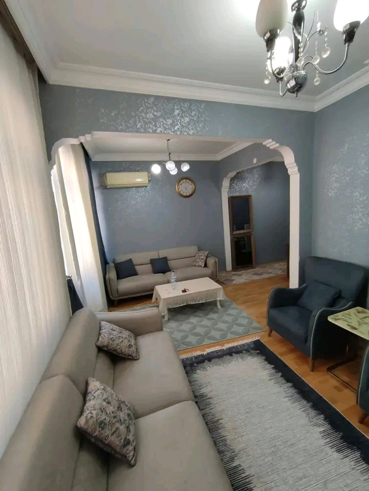 Furnished and air-conditioned room and living room