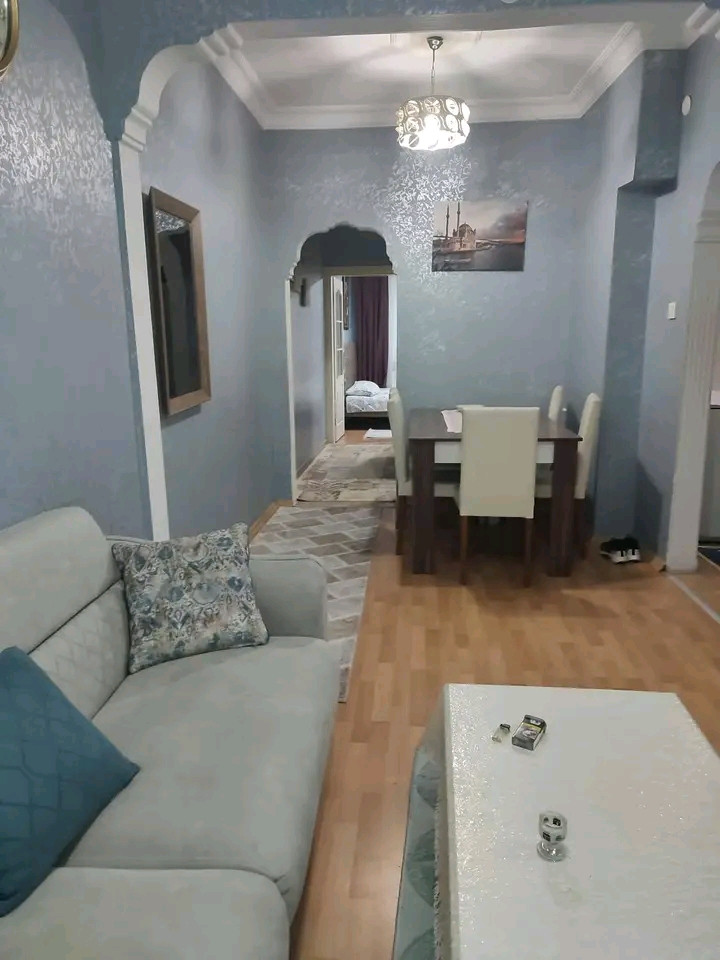 Furnished and air-conditioned room and living room