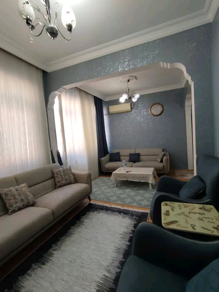 Furnished and air-conditioned room and living room