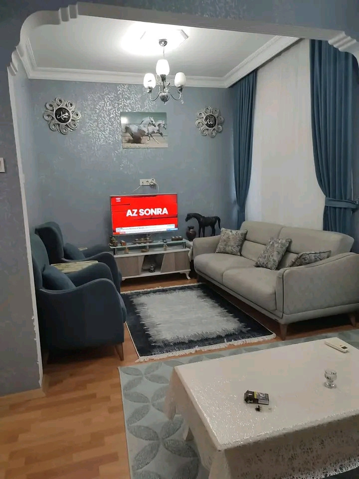 Furnished and air-conditioned room and living room