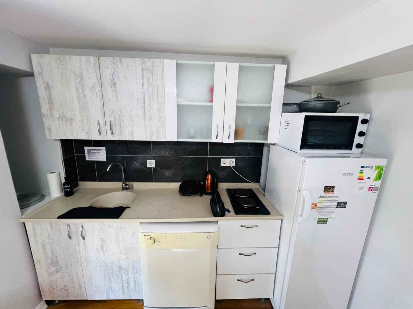 Furnished one bedroom and living room, first floor