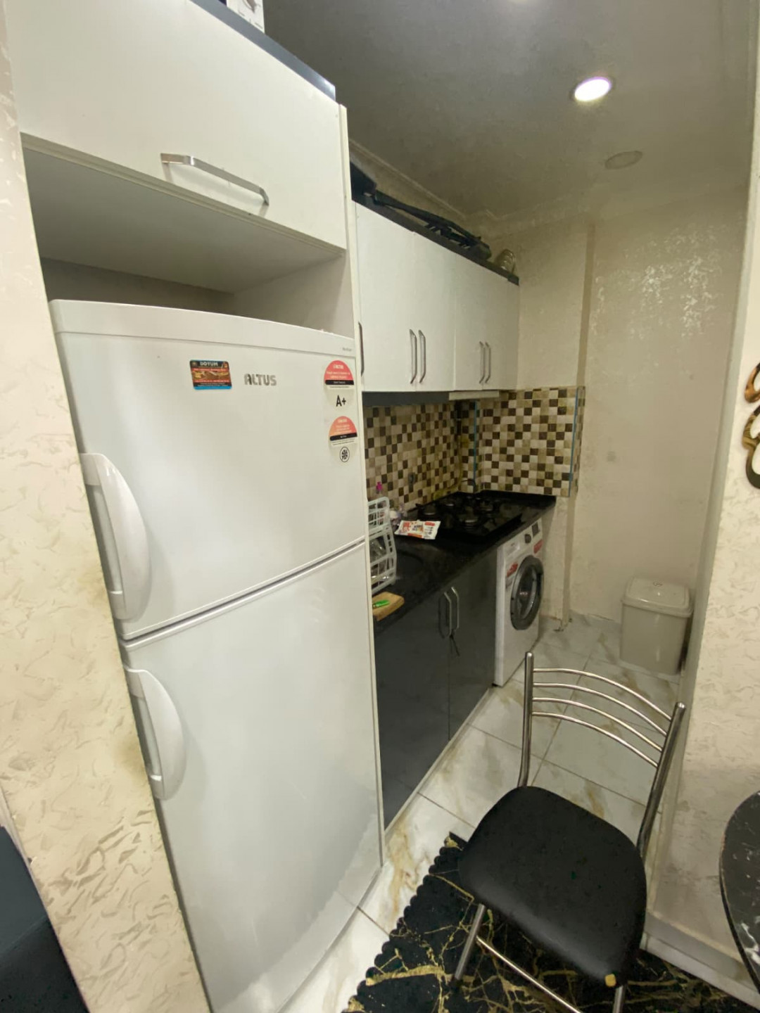 Furnished one bedroom and living room, second floor