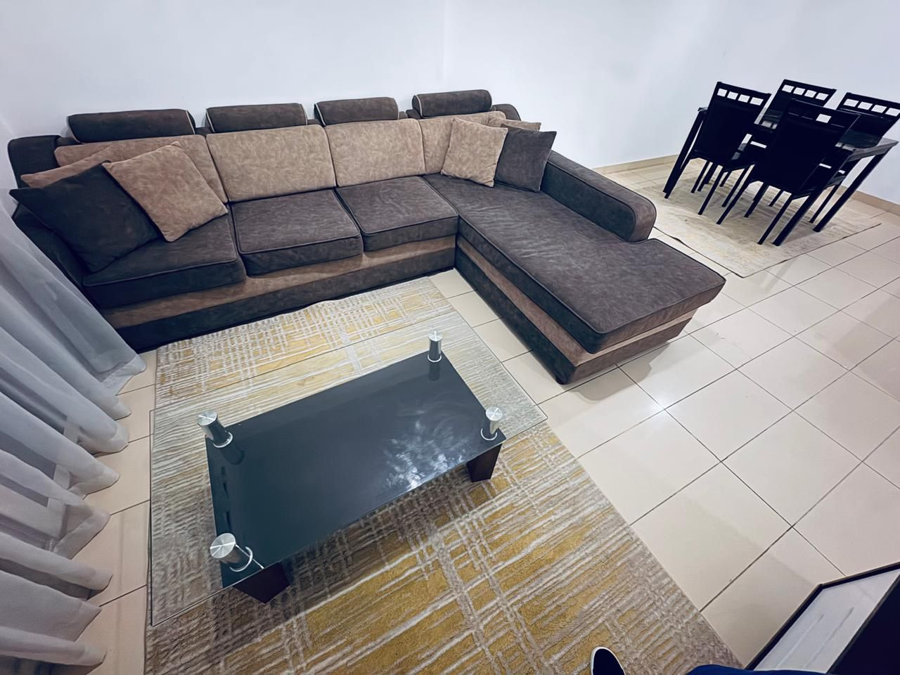 One bedroom and a spacious living room in Al Qasba