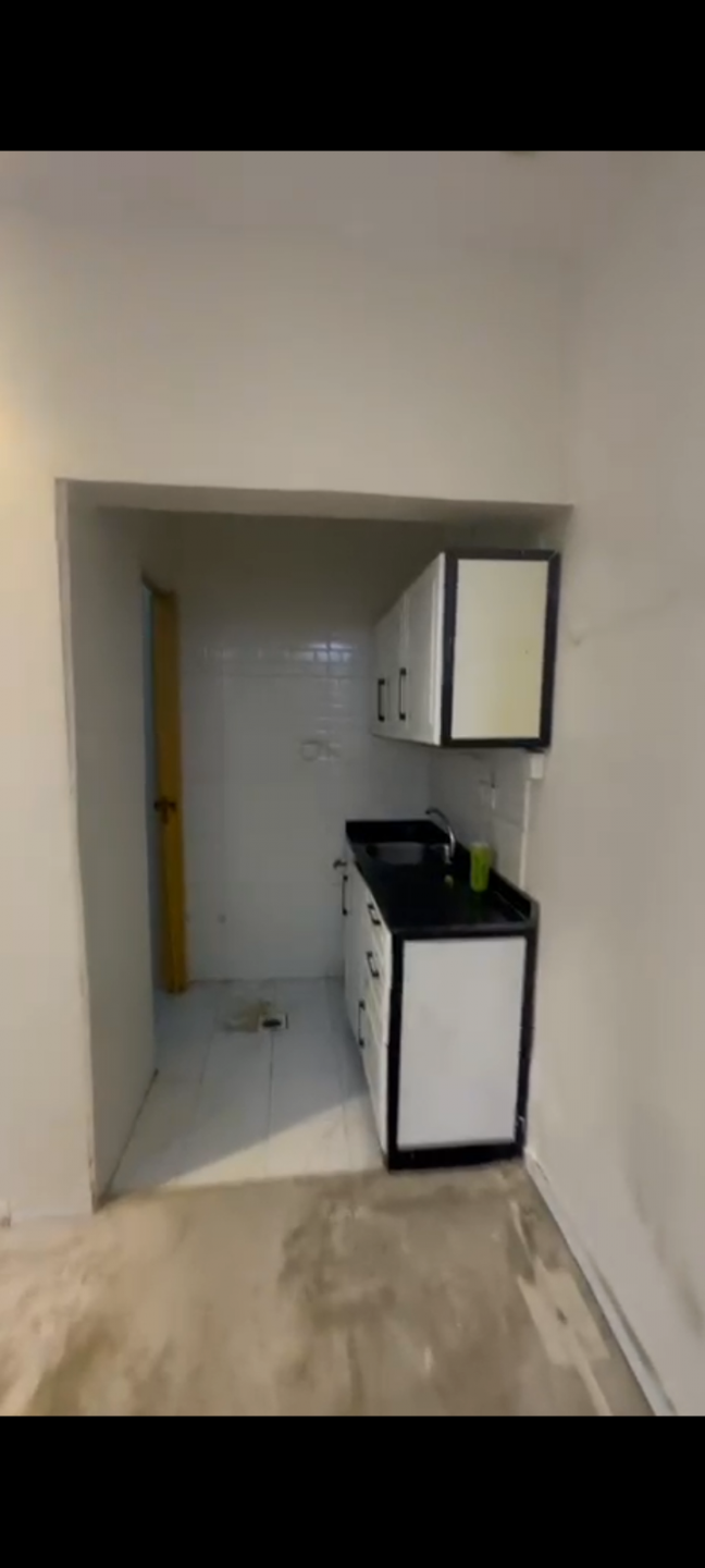 One bedroom, living room, kitchen, and bathroom