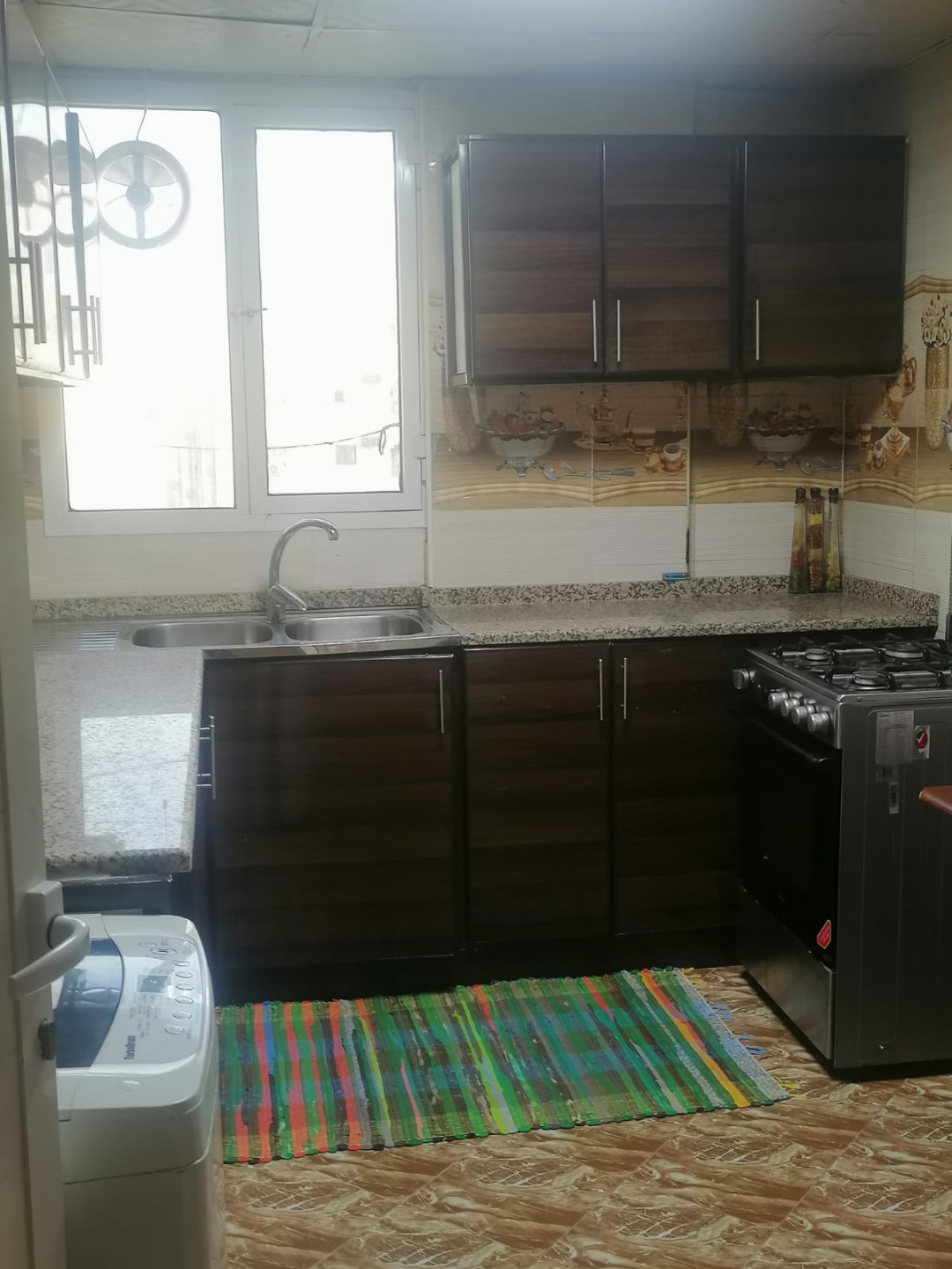 Furnished room and living room