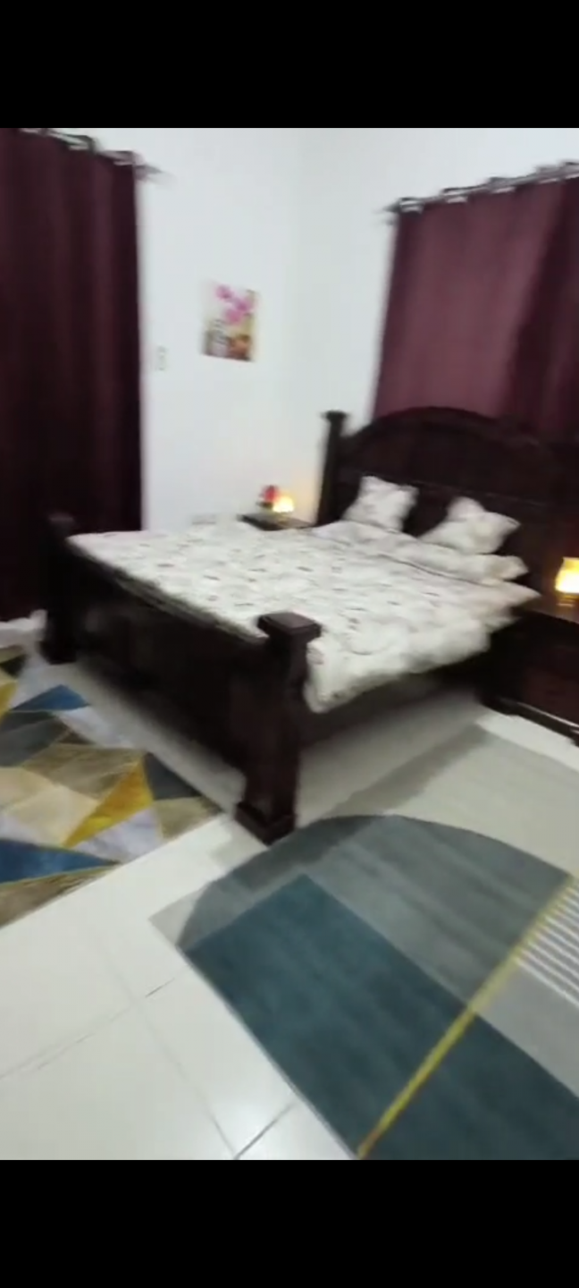 One bedroom and living room, fully furnished