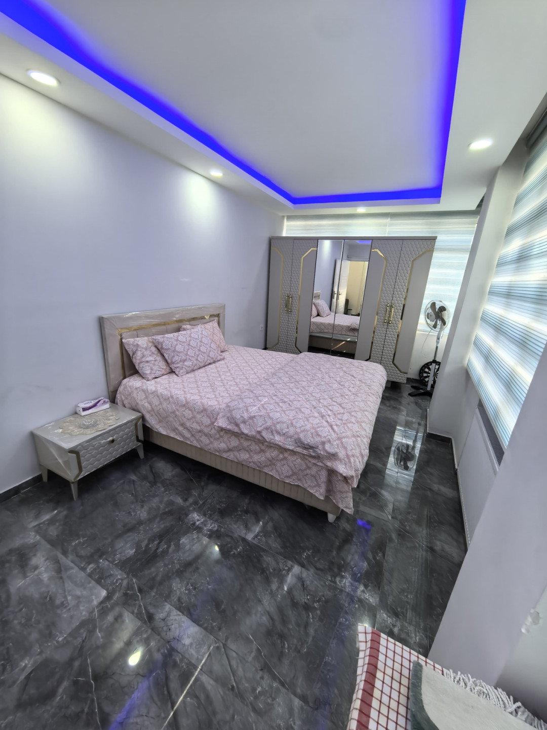 Luxury bedroom and living room for tourist rental
