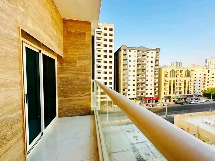 One bedroom and living room with a stunning view, balcony, and two bathrooms.