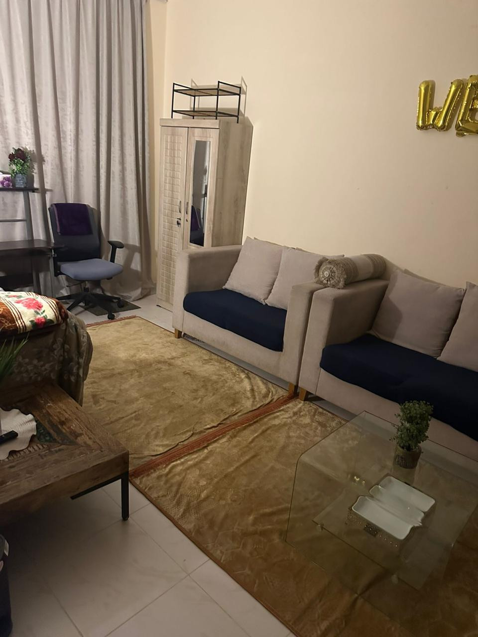 Furnished one bedroom and living room in Al Rashidiya 1, next to Al Muhairi Towers