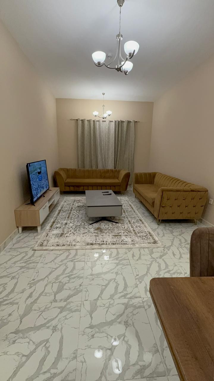 One bedroom and living room, 2 bathrooms, Al Rashidiya 3