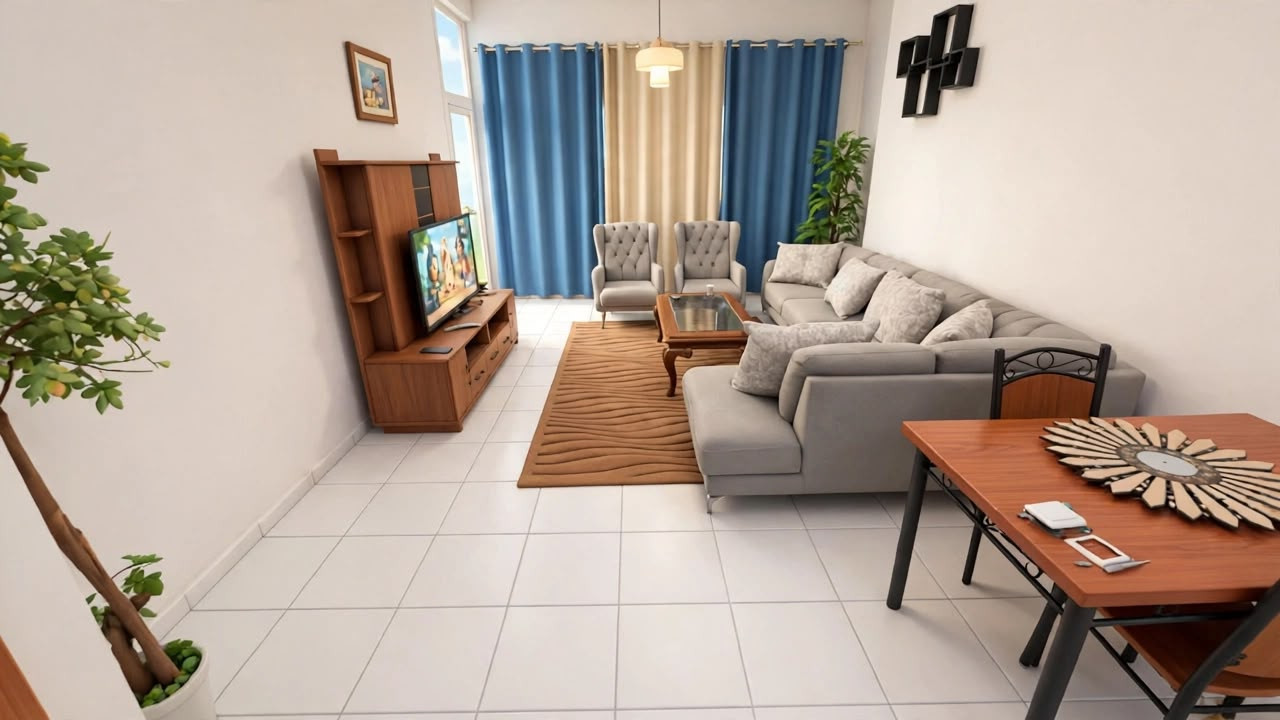 One bedroom and living room, super deluxe furnishings