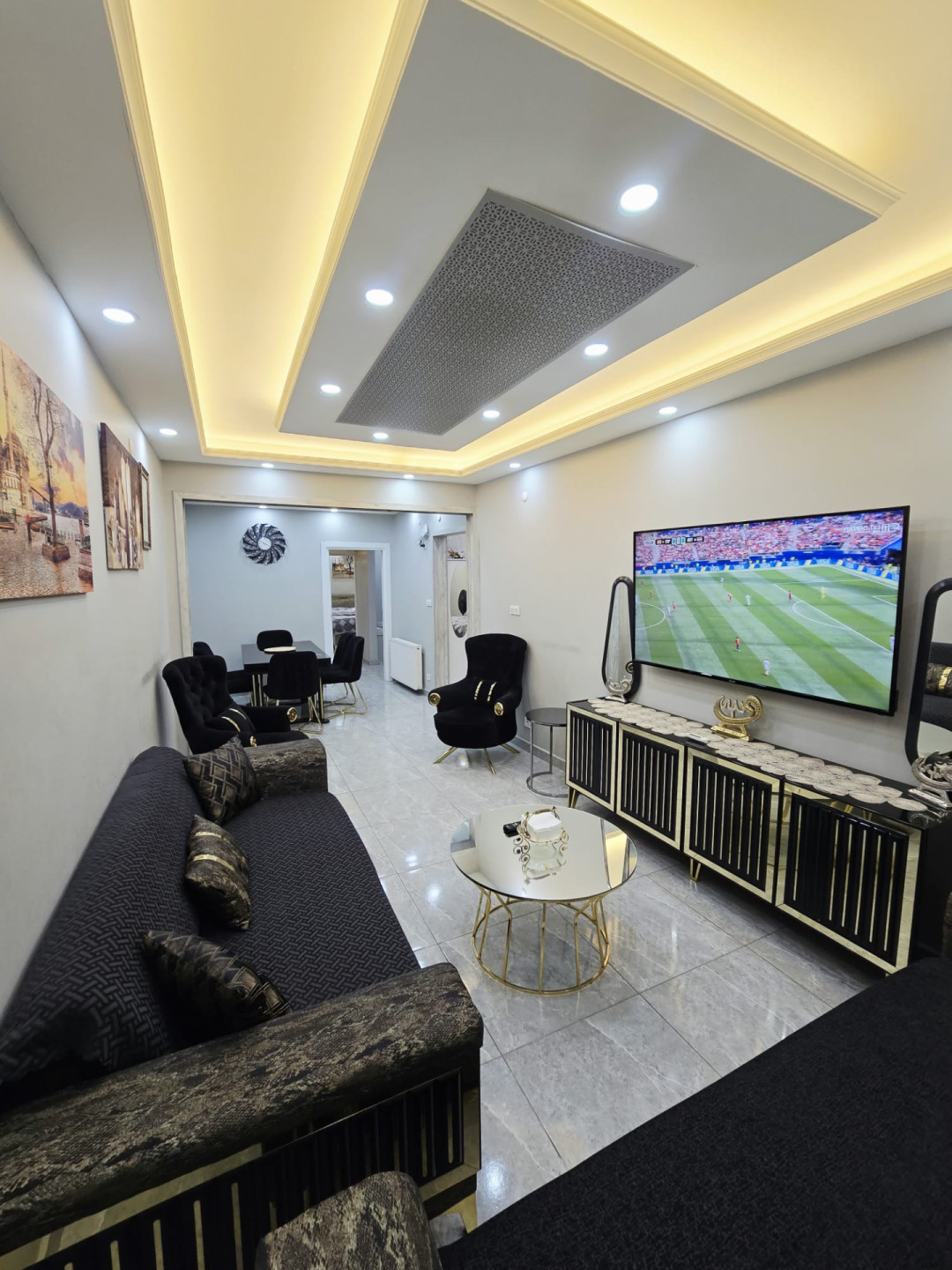 Two bedrooms and a VIP luxury living room