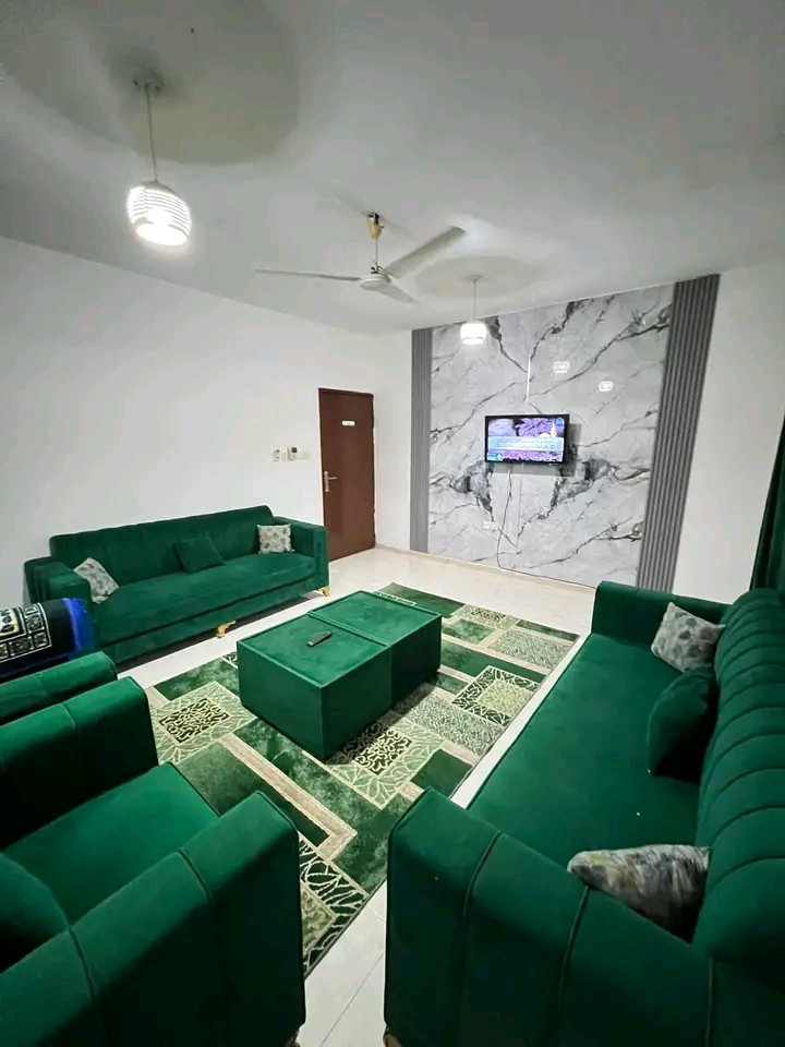 Two bedrooms, a living room, a kitchen, and two bathrooms in Al Ghubra North