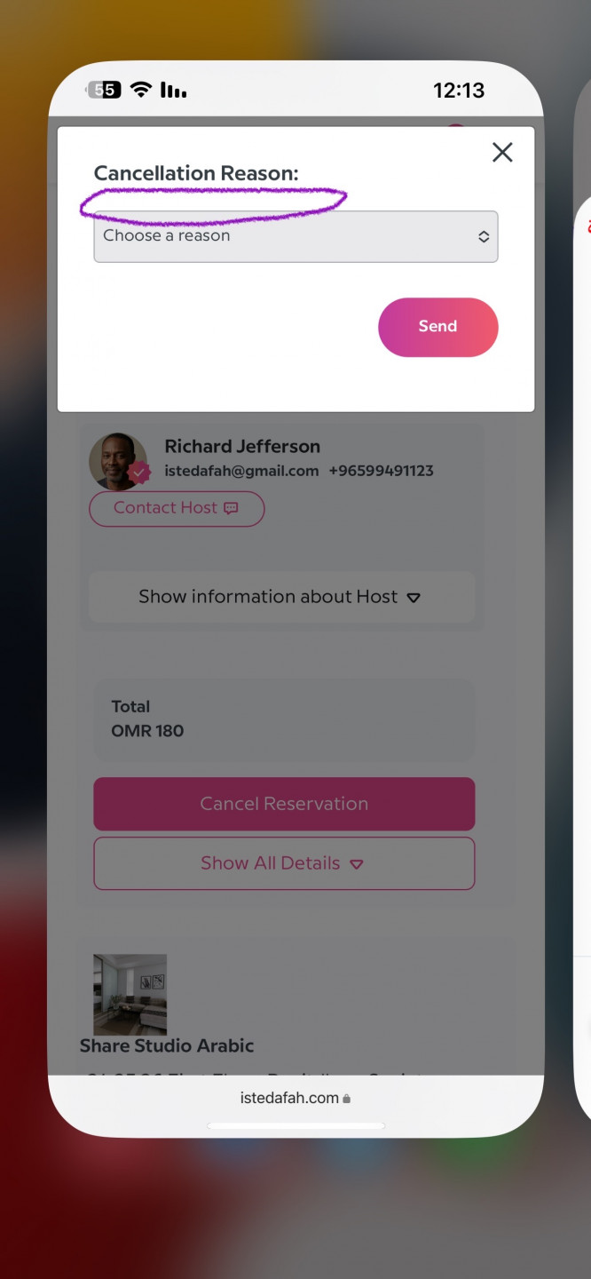 List new property for entire place in english from app